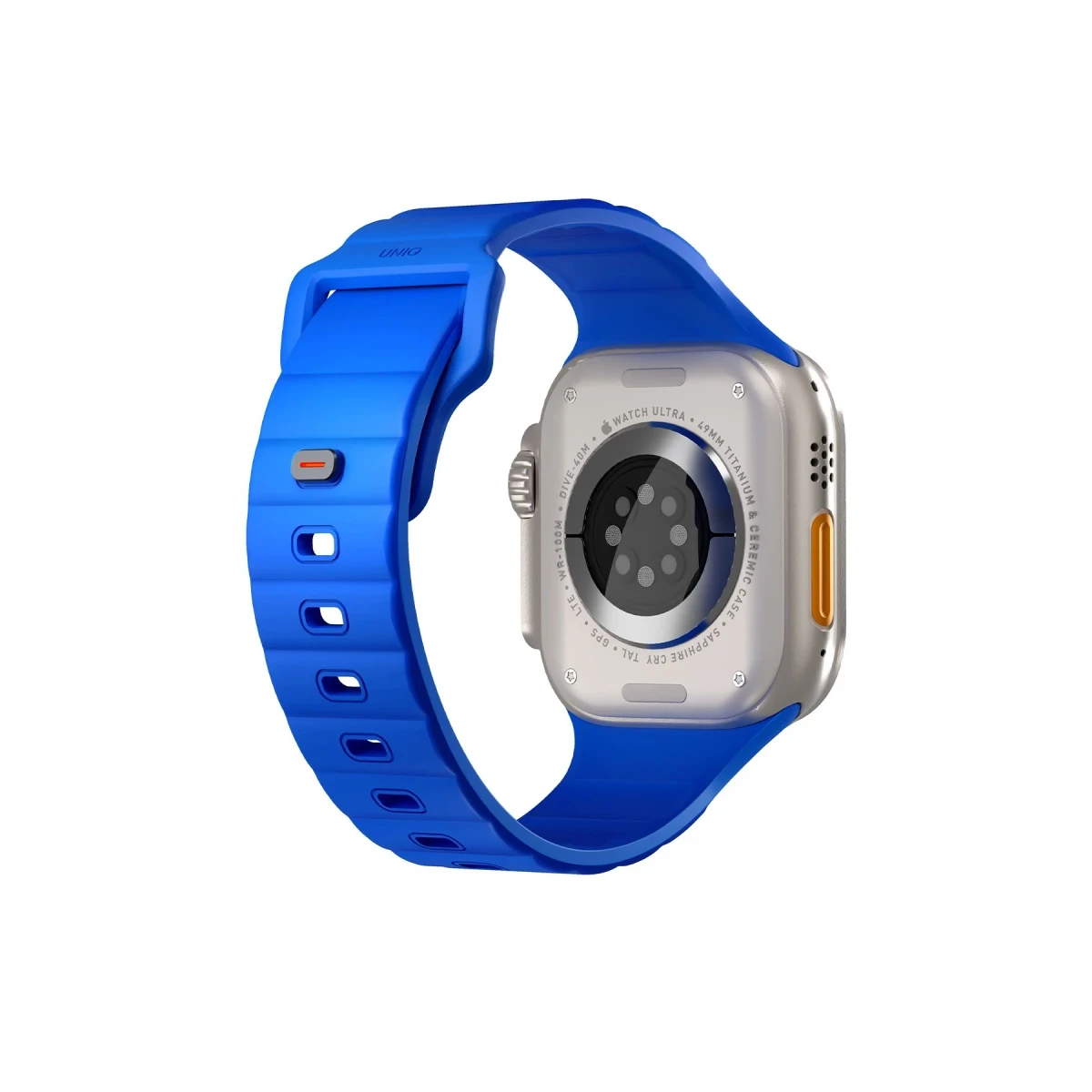 Uniq Apple Watch Ultra 49mm Stride FKM Silikon Kordon - Mavi
